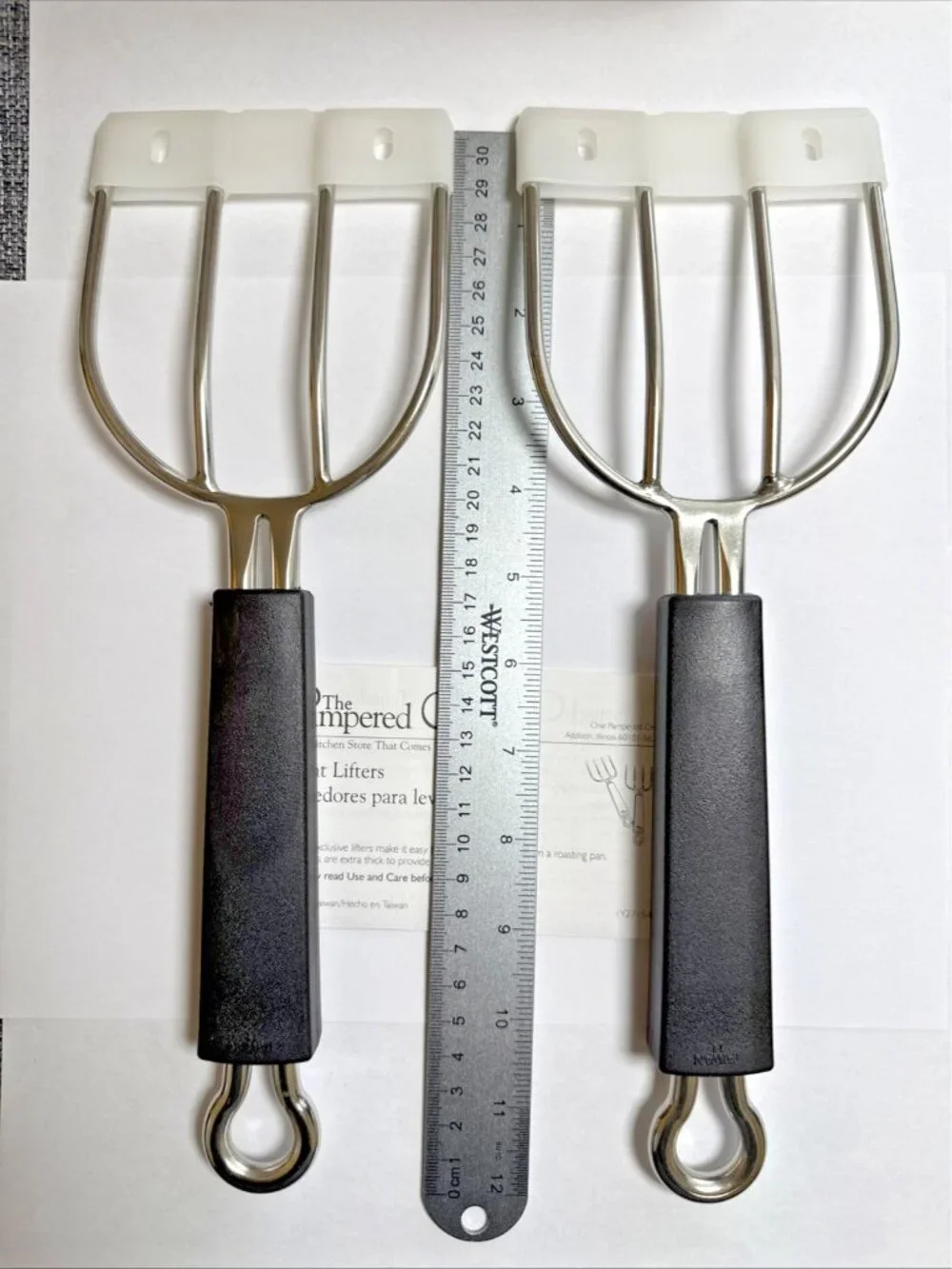 Meat Lifter Forks Pampered Chef Kitchen BBQ Roast Tools 2715 Set of 2 Heavy Duty